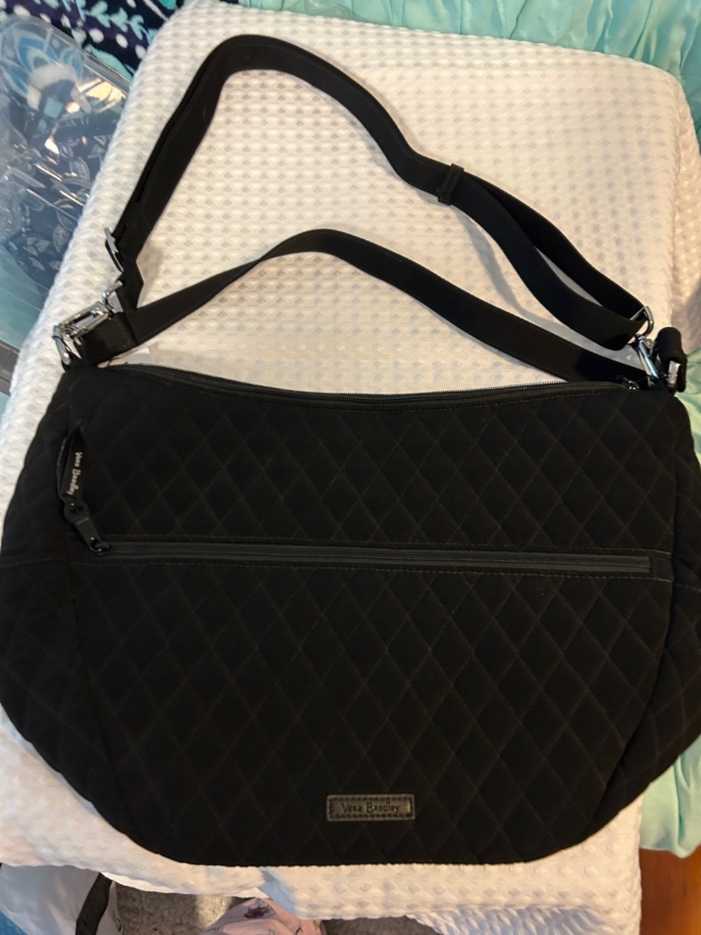 Vera Bradley Quilted Black Crossbody Shoulder Bag